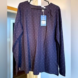 Tentree Womens Balsam Long Sleeve Top with Back Button Detail